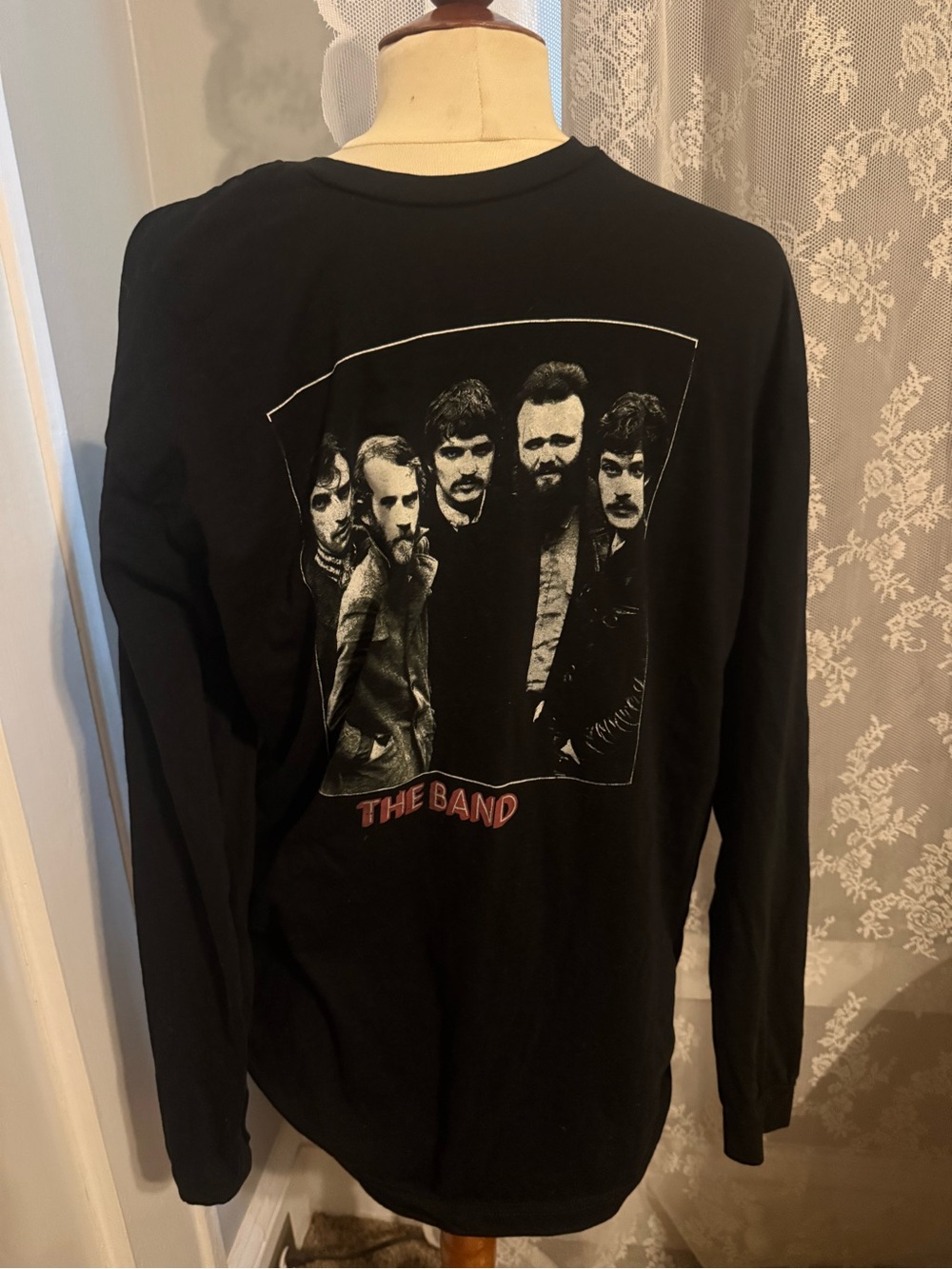 Source Unknown Black Long-Sleeve 'The Band' Graphic Tee